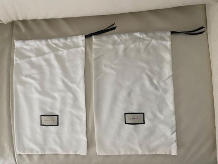 1 Paar GUCCI Dustbag/Staubbeutel, H45xB29cm