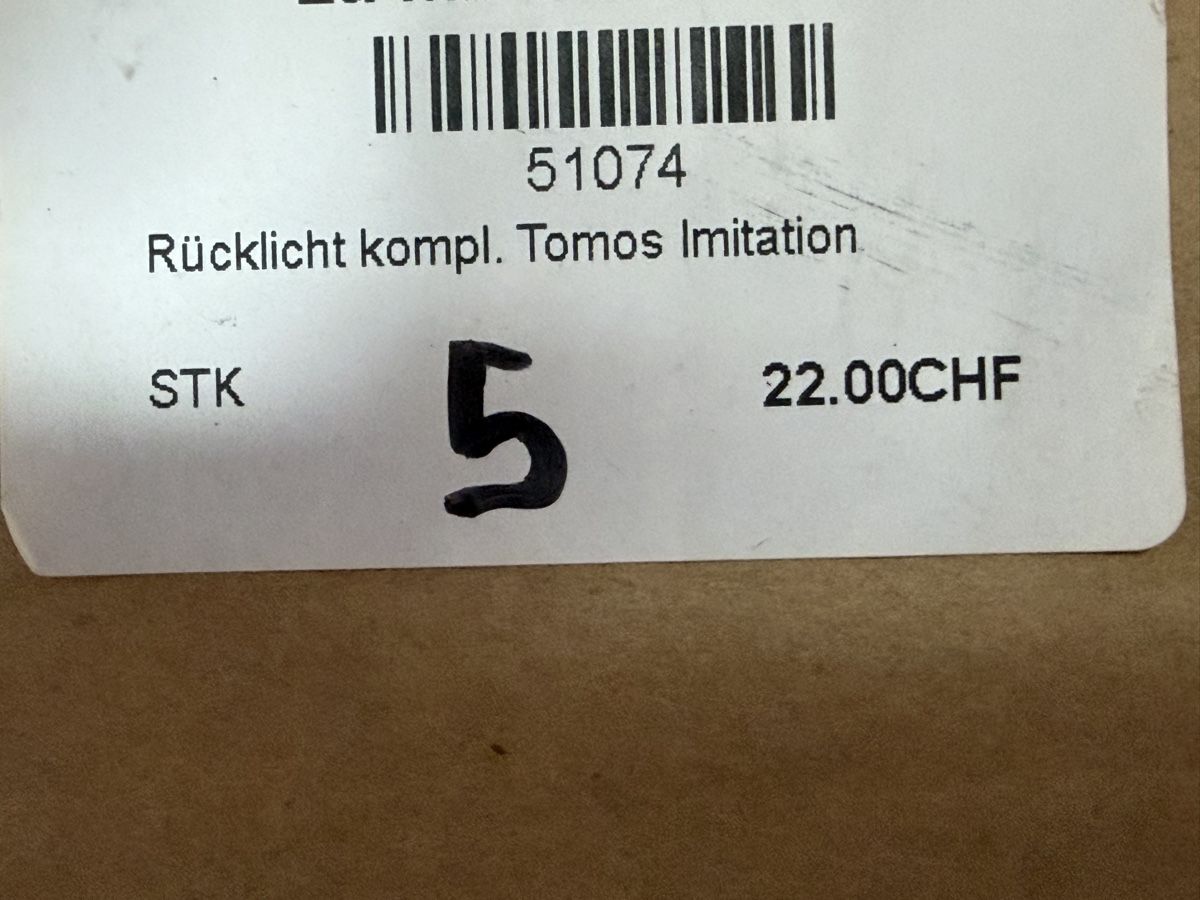 Tomos Parti ricambio per ciclomotori: Mofa Tomos Rücklicht – Nuovo (secondo la descrizione) da Latterbach venduto da Bbutz98 1