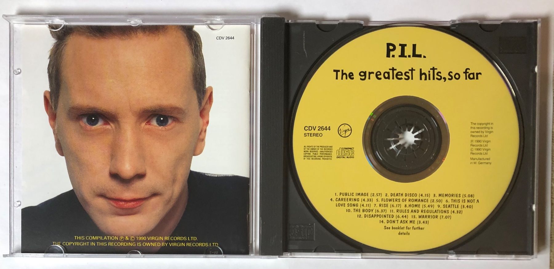 CD: PUBLIC IMAGE LTD - THE GREATEST HITS, SO FAR – Usato da Poliez-Pittet venduto da Newtown-Records 2
