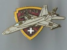 Schweizer Luftwaffe Jet, Pro F/A-18 , Pin