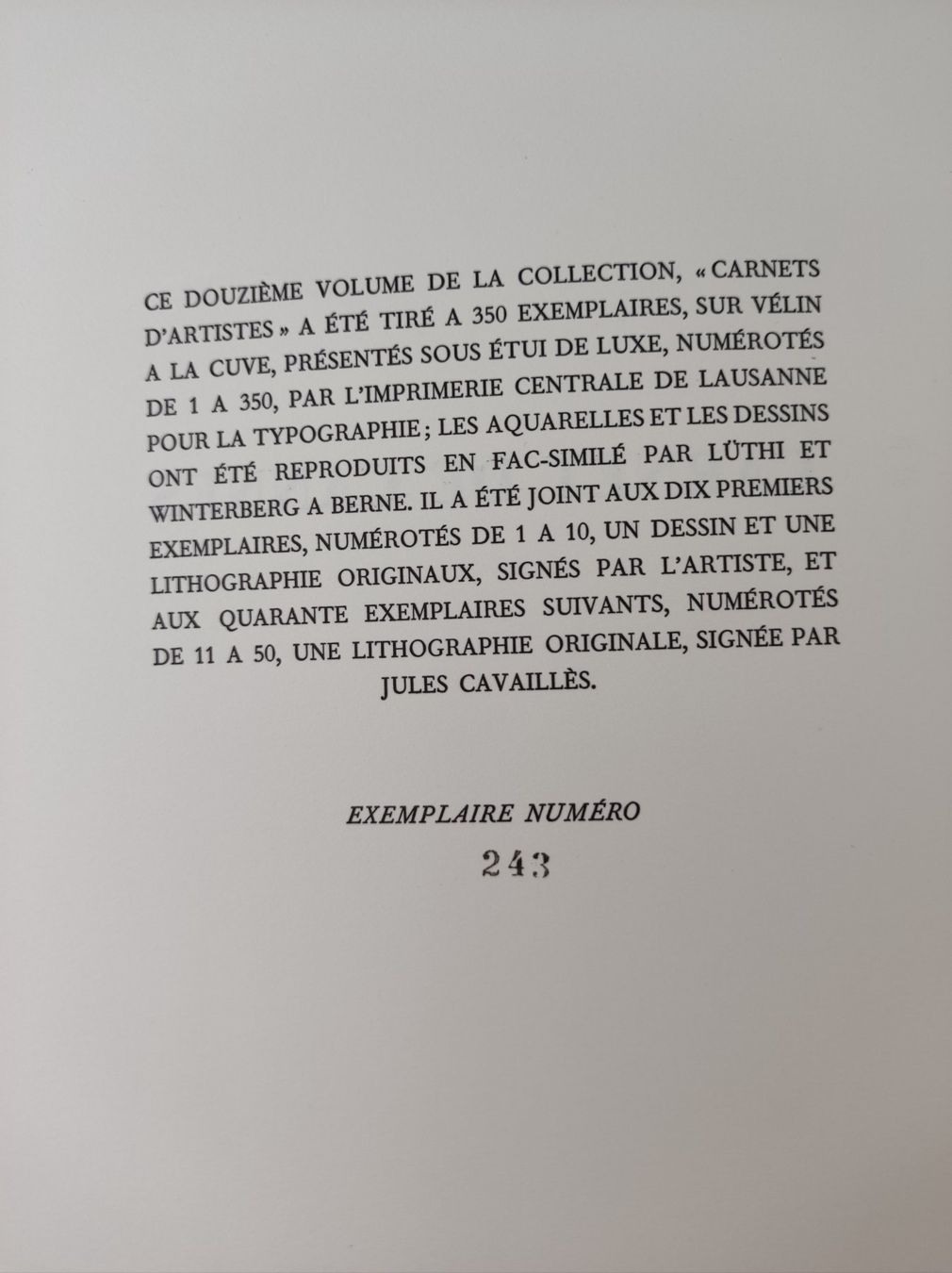 Bücher: JULES CAVAILLES - CARNET DE CANNES – Gebraucht aus Goldach von Gaip 3