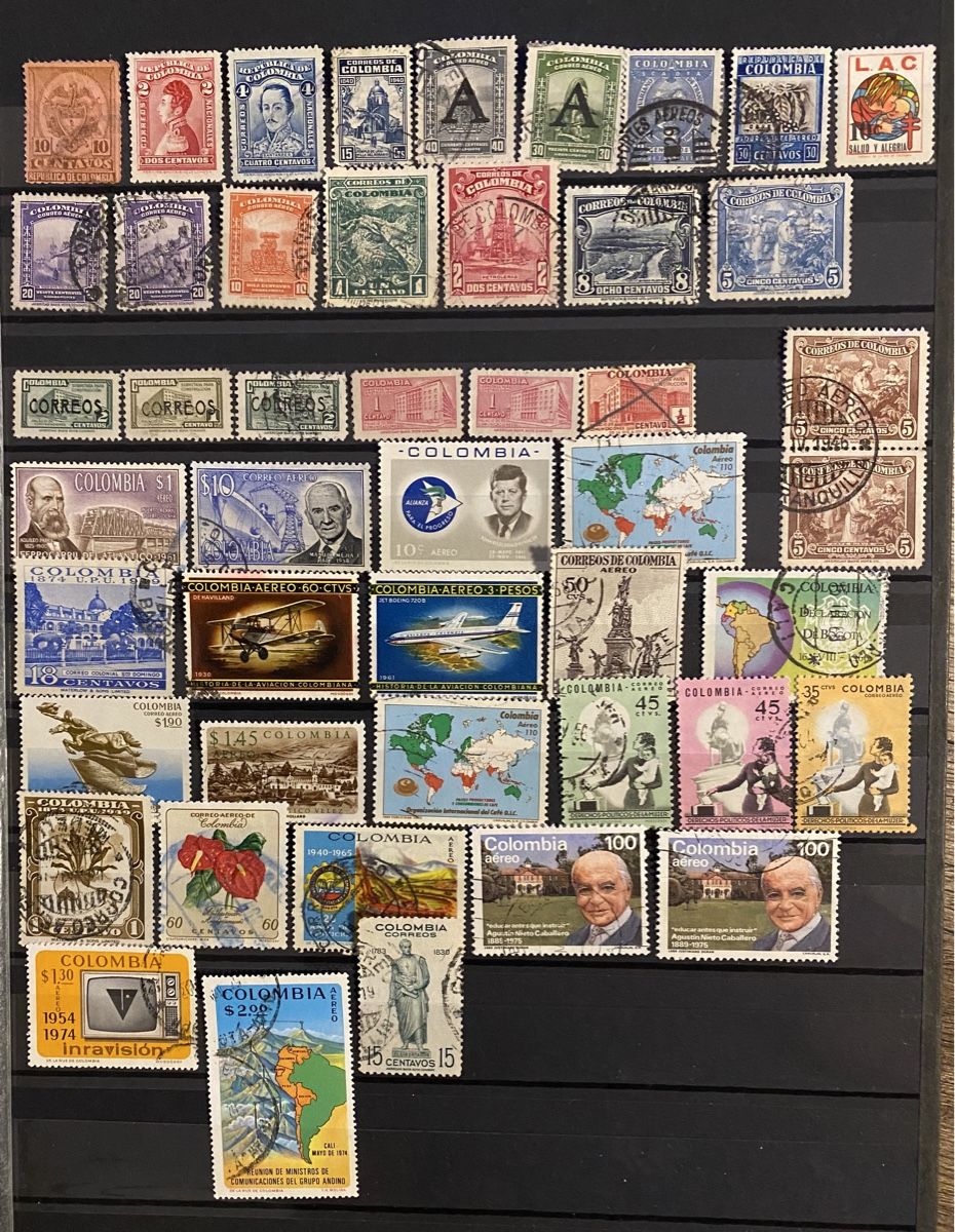 Tutti i francobolli: Timbres - Colombie – Usato da Petit-Lancy venduto da Solcarm