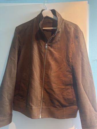 Herren Suede Bomberjacke braun/cognac Grösse S guter Zustand