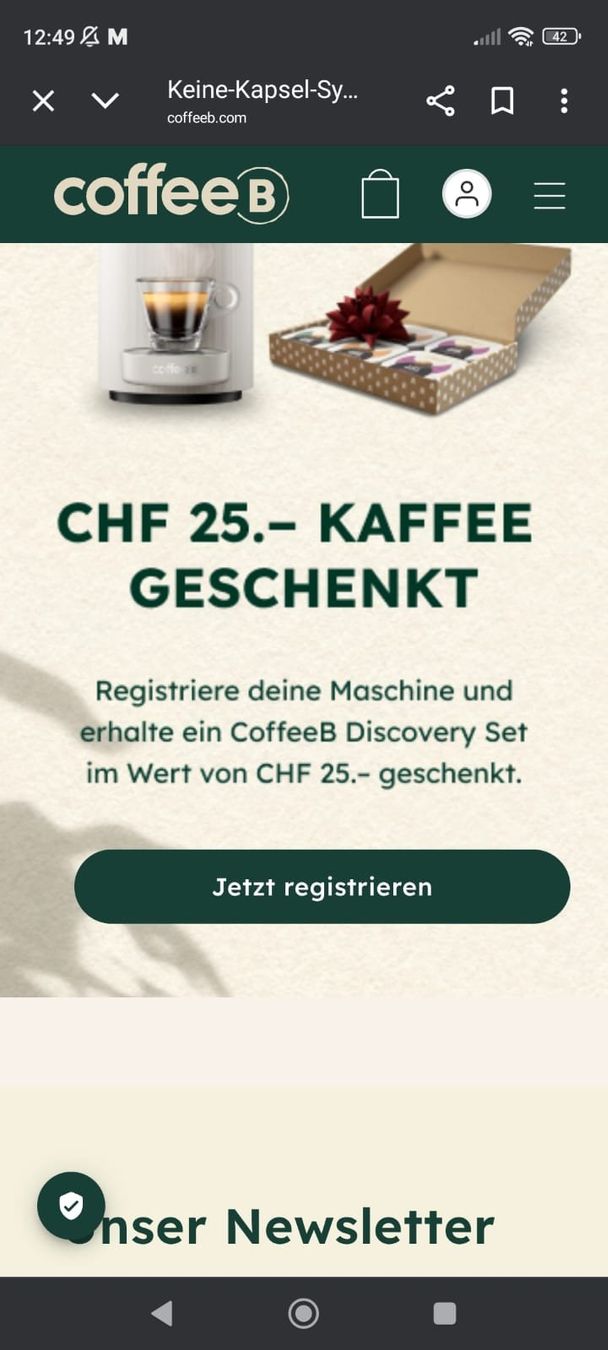 Coffee B Kaffeemaschinen & Espressomaschinen: Kaffeemaschine CoffeeB Globe - neu und Originalverpackt – Neu und originalverpackt aus Abtwil SG von PK89 3