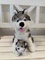 Husky Mama mit Baby