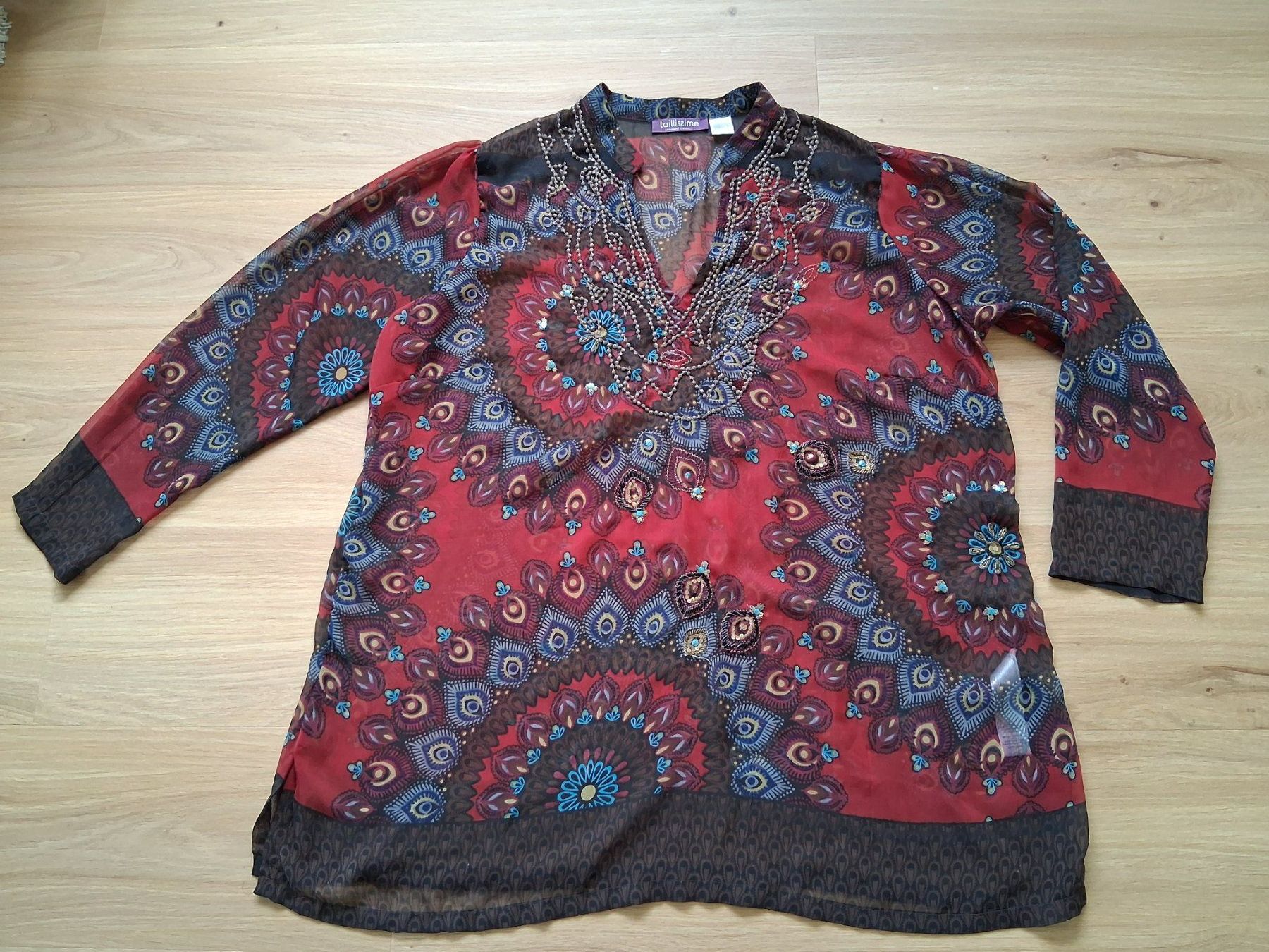 La Redoute Camicette: Taillissime by LaRedoute bestickte transparente Bluse Gr. 54 – Usato da Lengnau AG venduto da Nathi88