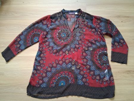 Taillissime by LaRedoute bestickte transparente Bluse Gr. 54