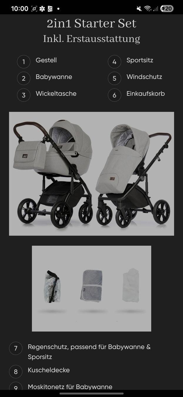 Kinderwagen: My Junior VITA 2 Unique - 2 in 1 Starterset – Gebraucht aus Belp von jan_bm9v 7