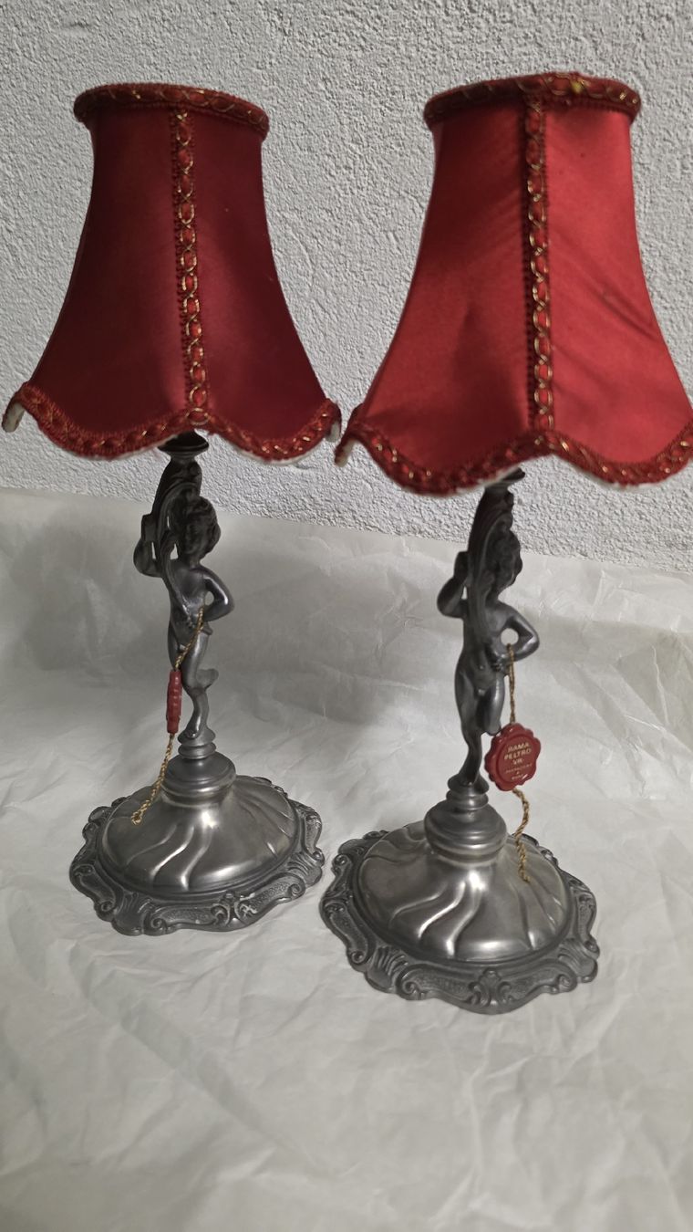 Lampade: Tischlampen Paar, Engel – Usato da Zürich venduto da anna.caterina