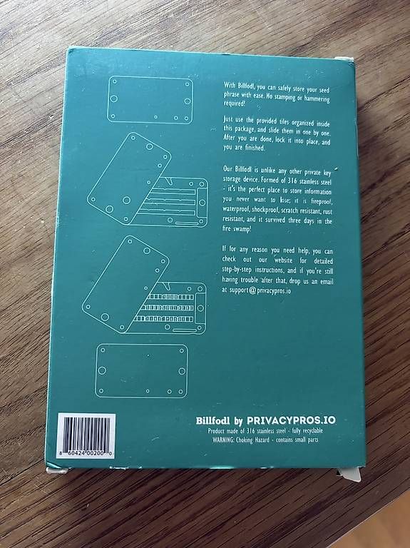 Portafogli: Billfodl Krypto Wallet – Usato da Zürich venduto da SW1979 1