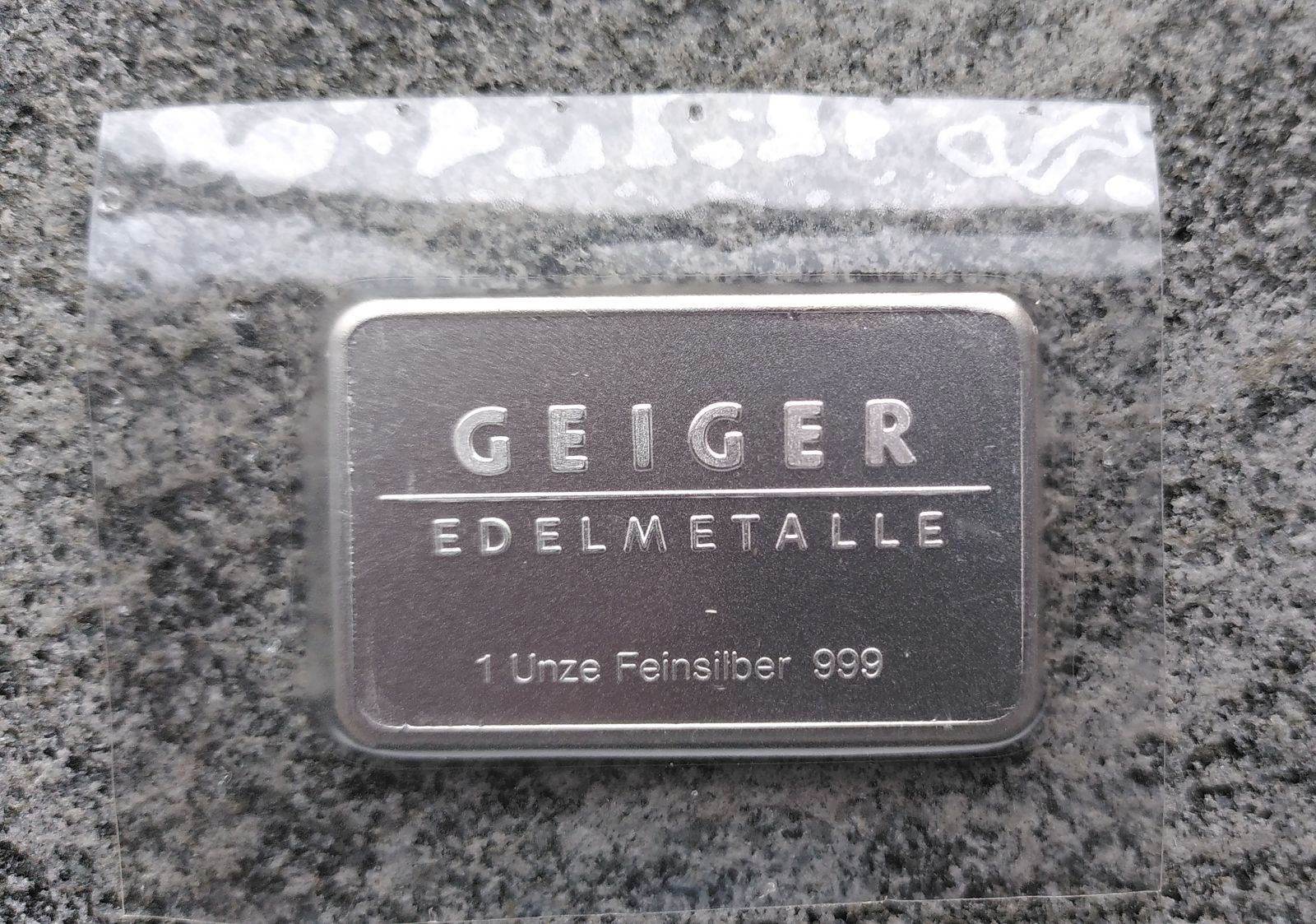 Métaux précieux: Silber-Barren 1 Unze Geiger Schloss Güldengossa – Neuf (Voir description) à S. Antonio par Sscch