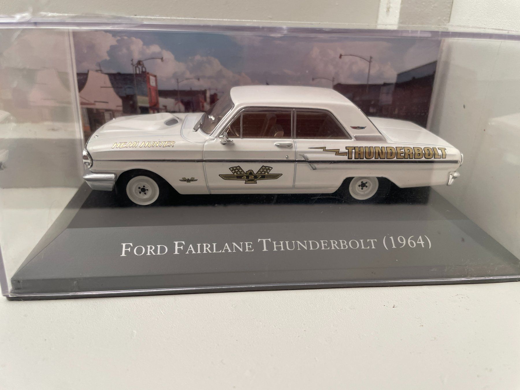 Ford Modellini d'auto: Ford Fairlane Thunderbolt 1964      1:43 – Nuovo e nell'imballaggio originale da Wohlen AG venduto da Erelpowerline