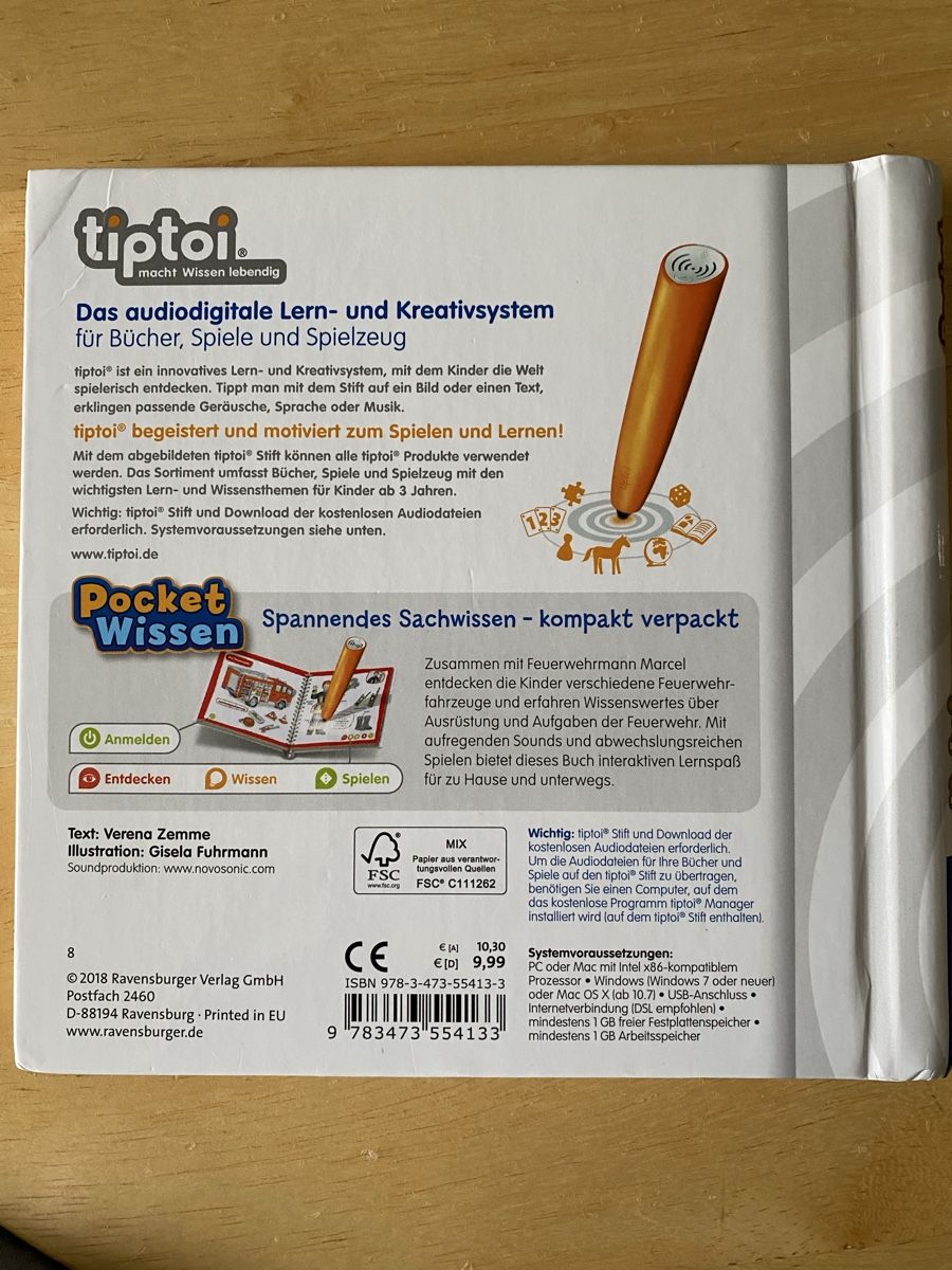 Libri: Feuerwehr Tiptoi – Usato da Illnau venduto da Flumi88 1