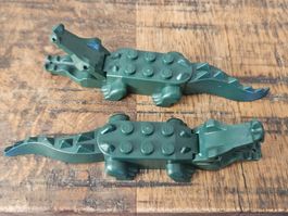lego Dark Green Alligator / Crocodile with 8 Teeth
