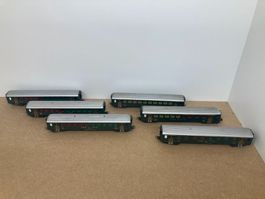 Zugkomposition Hag H0 Steuerwagen mit 5 Personenwagen SBB