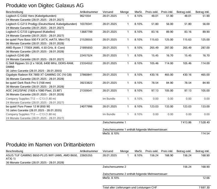 PCs: Gaming PC – Gebraucht aus Winterthur von dawisi 2
