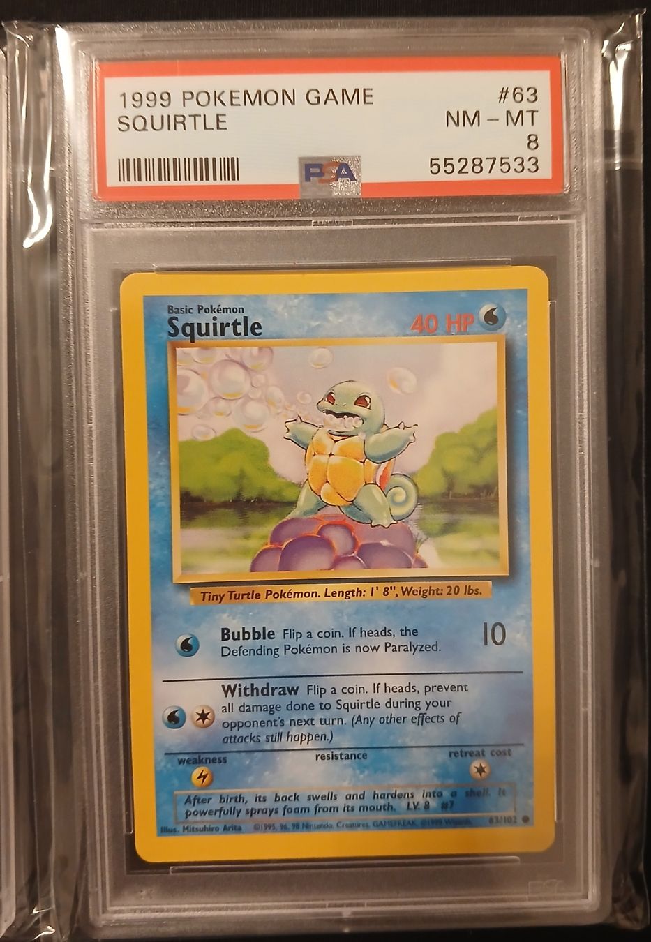 Pokémon Sammelbilder & Trading cards: Pokemon Base Set PSA 8 Pikachu Bulbasaur Charmander Squirtle – Gebraucht aus Taverne von damigiano 4