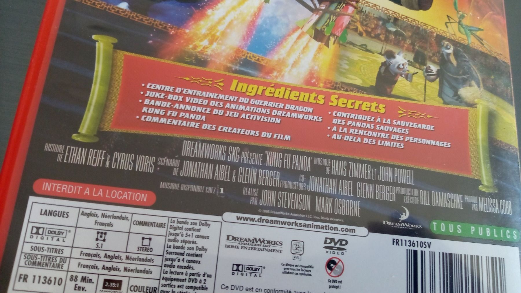 Alle DVDs: DVD Kung Fu Panda Français Anglais – Gebraucht aus Porrentruy von tupatup 4