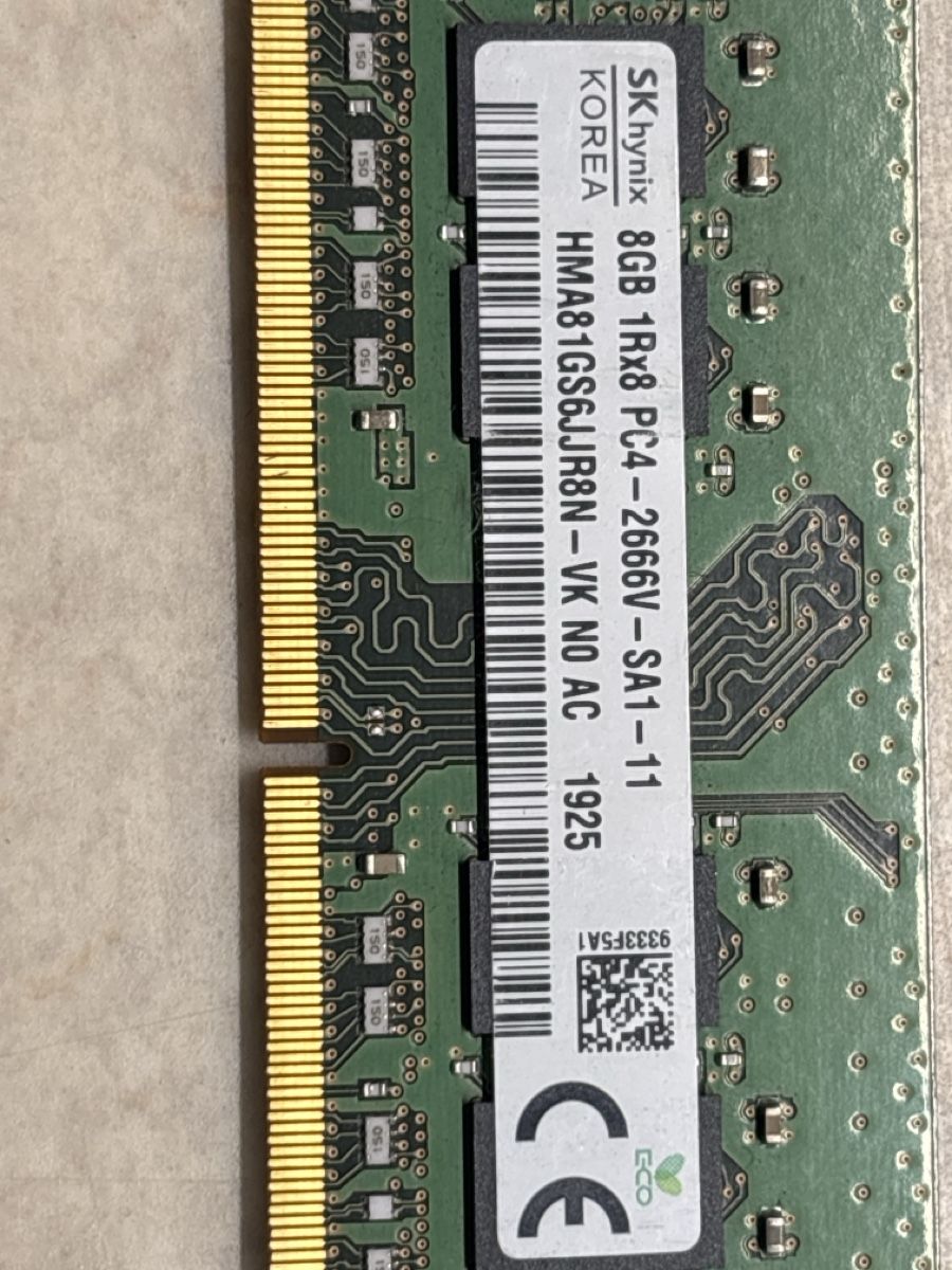 Memory / RAM: SK hynix RAM 8GB PC4-2400T – Gebraucht aus Bonaduz von Jomby 1