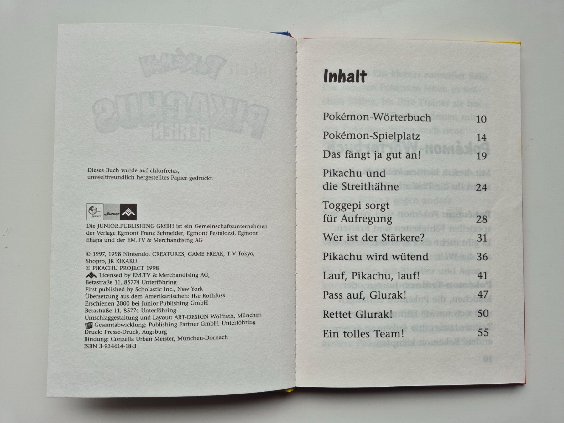 Libri: POKEMON              Pikachus Ferien – Usato da Niederweningen venduto da Obson 1