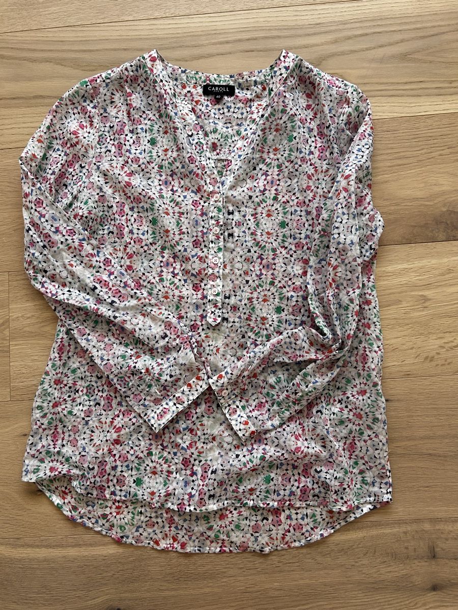 Caroll Camicette: Caroll Bluse Gr. 40 Sommer leicht gemustert – Usato da Wetzikon ZH venduto da Smashy333