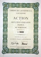 Crédit de Lausanne SA, Lausanne - 1928