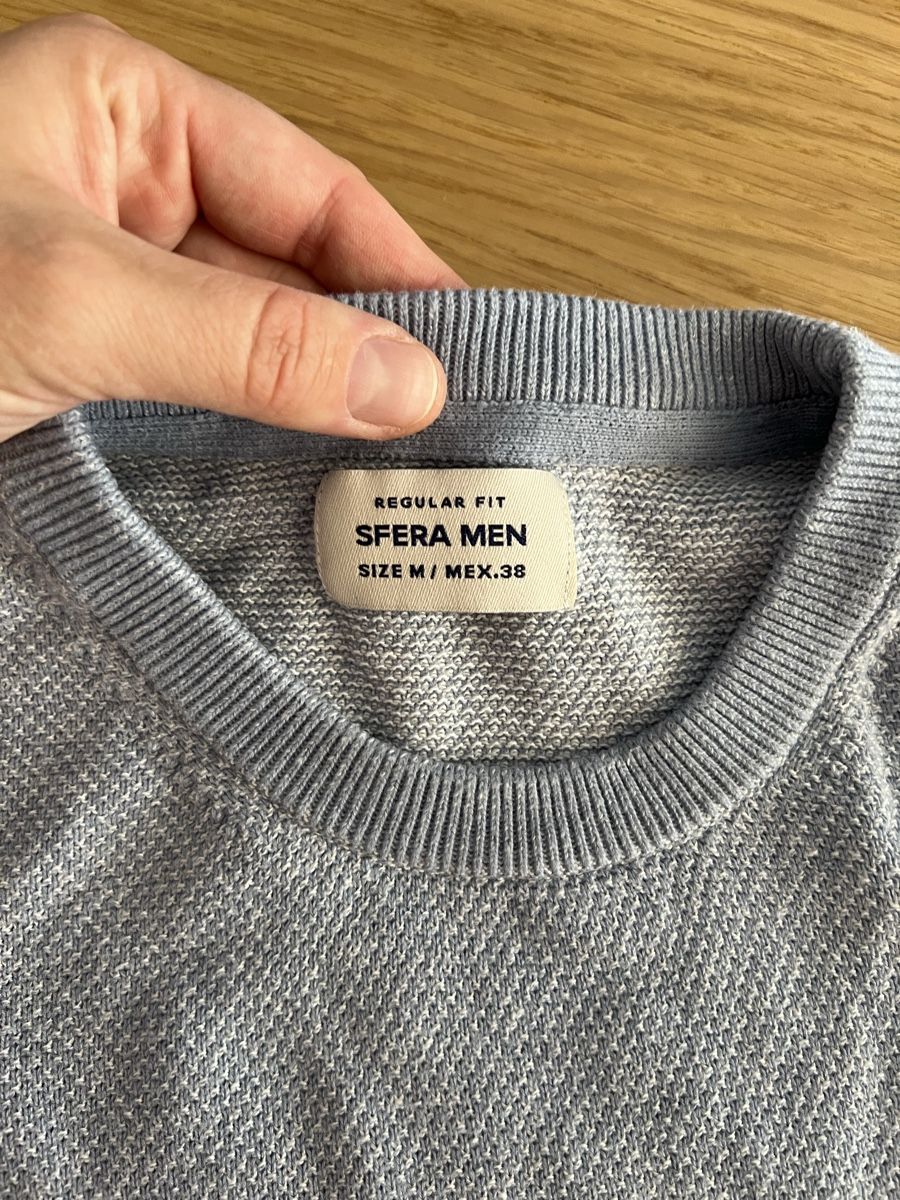 Pullover & Sweatshirts: Sfera Men Pullover hellblau Baumwolle,  Grösse M – Gebraucht aus Luzern von maisonnoir 1