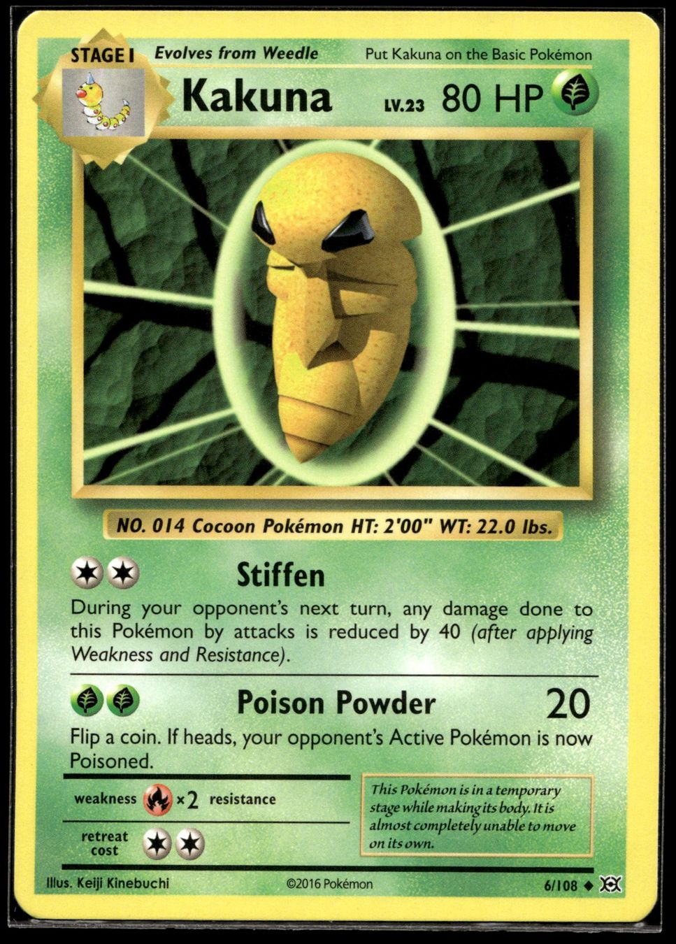 Pokémon Carte collezionabili: Kakuna (EVO EN 6/108) – Nuovo (secondo la descrizione) da Affoltern am Albis venduto da Chiesa_5