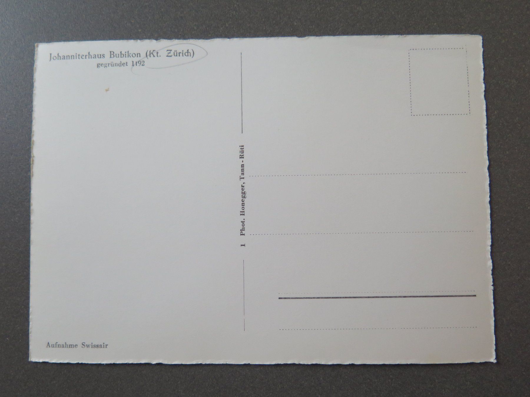 Cartoline postali: BUBIKON - JOHANNITERHAUS – Usato da Wittenbach venduto da lipasal 1