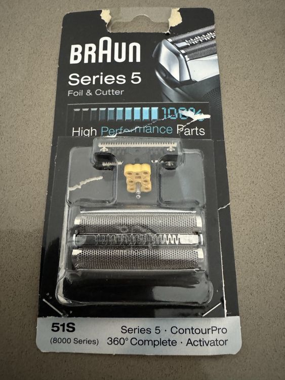 Braun 51S Original Series5 Scherfolien-Set Neu In Silber OVP