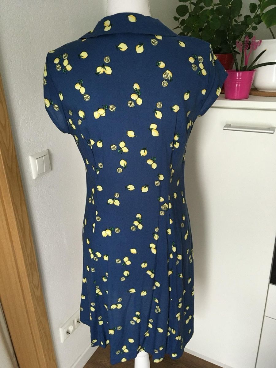 Vestiti: Dress in Blue with Lemon Pattern – Nuovo (secondo la descrizione) da Horgen venduto da len_qjz9 1