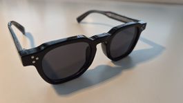 Designer Sonnenbrille schwarz 3 Nieten Neu