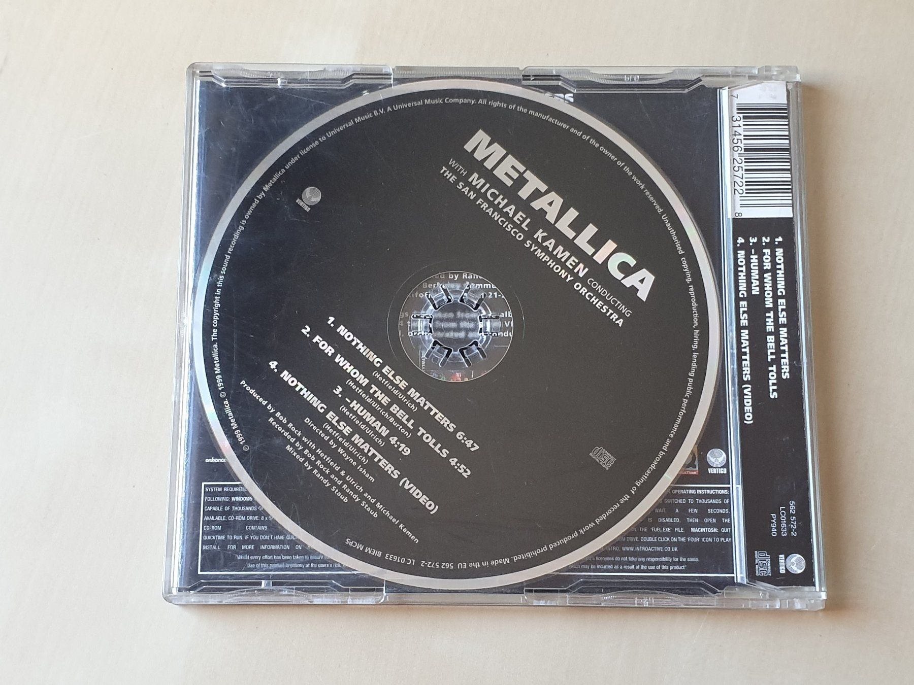 CDs: Metallica Nothing Else Matters – Gebraucht aus Stansstad von collectorsshop 1
