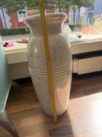 echt-Marmor Vase weiss gemustert ca.58cm/20kg neuwertig