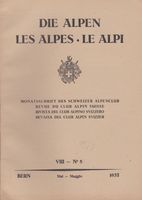 DIE ALPEN LES ALPS LE ALPI May 1932 RIVISTA CLUB ALPINO‪ Cas