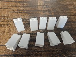 lego 3684a lot de 10 pièces White Slope 75 2 x 2 x 3 -