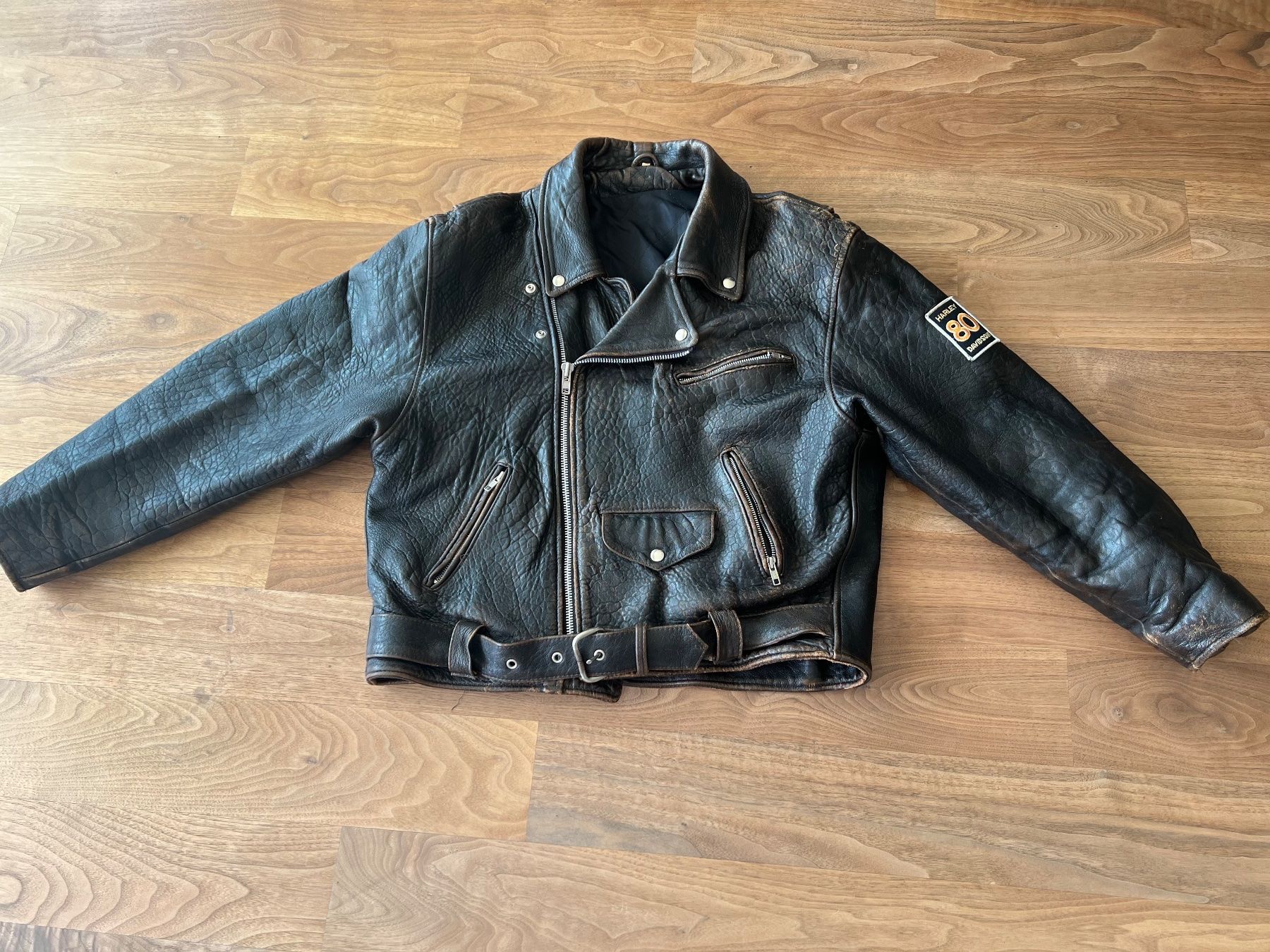 Jacken: Harley Davidson Lederjacke Vintage-Stil Gr. L! – Gebraucht aus Wolfwil von Poulet60