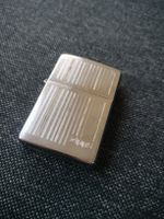 Zippo lighter striped metal good condition