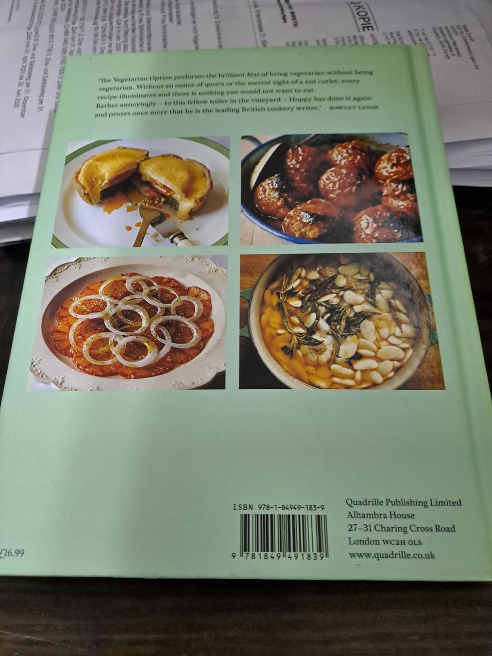 Libri: Kochbuch: The Vegetarian Option - Simon Hopkinson – Nuovo (secondo la descrizione) da Zürich venduto da Schoebi19 1