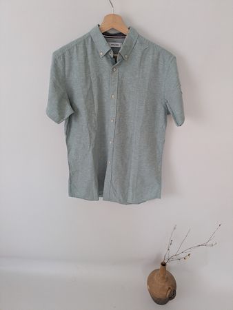 Hemd von Jack & Jones Gr. M Hellblau Sommerlich-leicht