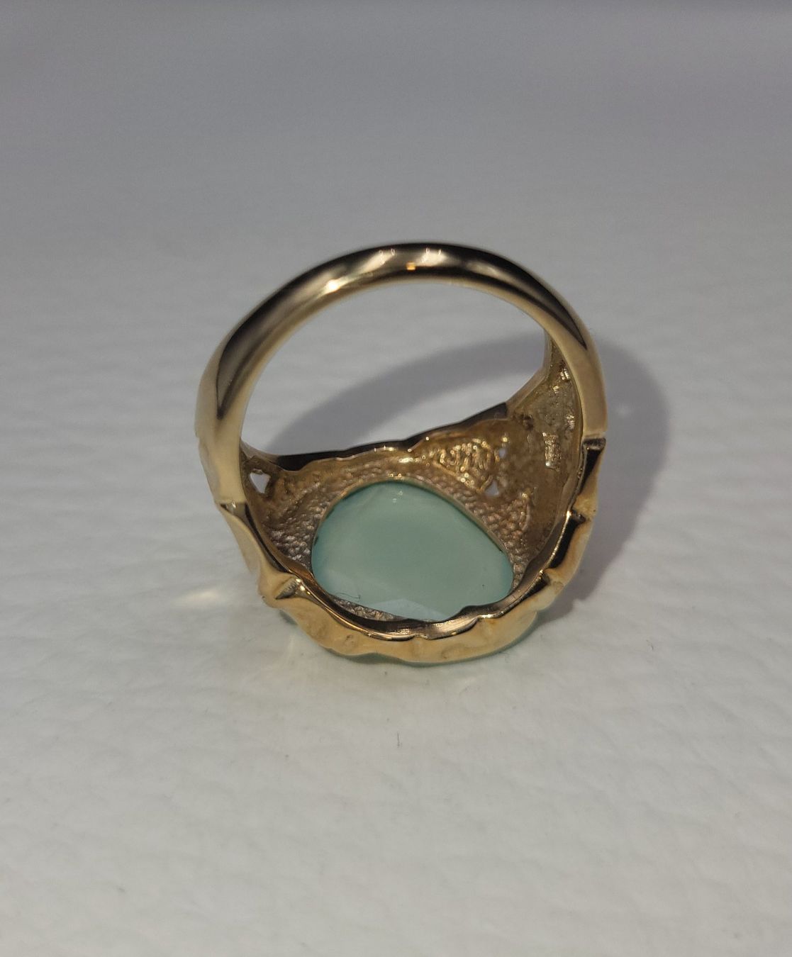 Anelli: 375 Vintage Massiv Gold Ring Mit Stein – Usato da Wald ZH venduto da Dasilver 7