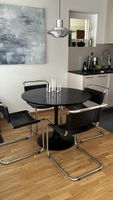 4 Freischwinger Stühle in schwarz - Made in Italy