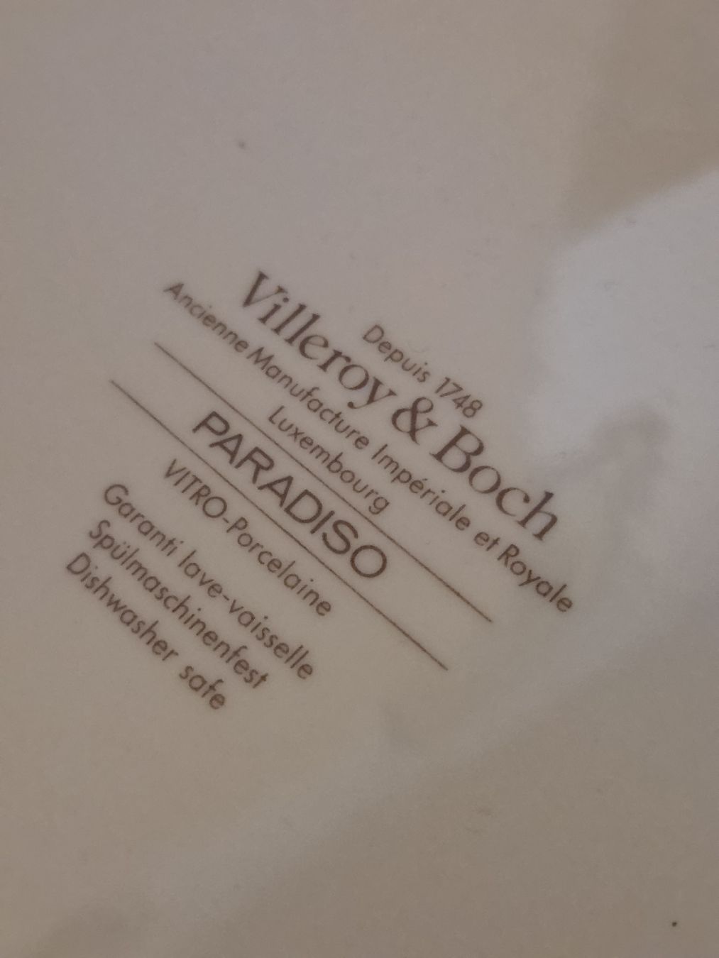 Villeroy & Boch Teller: Assiette Villeroy & Boch – Gebraucht aus Mont-sur-Rolle von Jolie_brocante 1