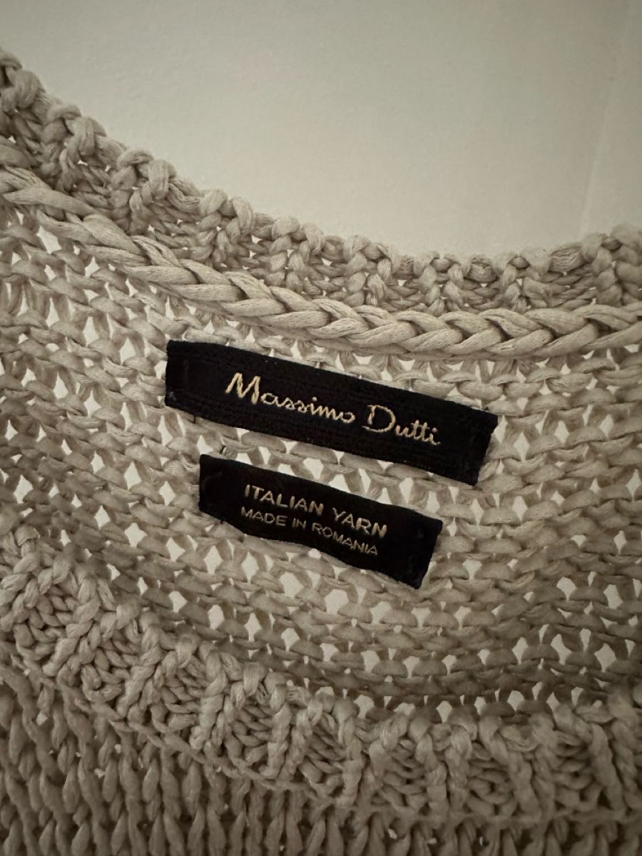 Massimo Dutti Top: Massimo Dutti, Stricktop, beige, Gr. S, wie neu – Nuovo (secondo la descrizione) da Zürich venduto da anouk_8008
