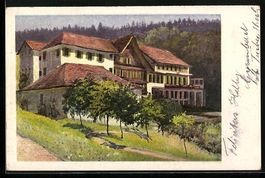 Gyrenbad, Teilansicht auf Haus mit Umgeb