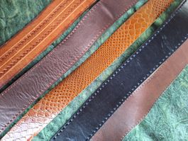 5 STK HERREN LEDERGÜRTEL ( CA 100 CM)