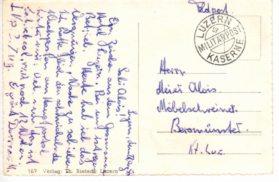 Cartoline postali: Luzern – Usato da Wolhusen venduto da Curver9 1