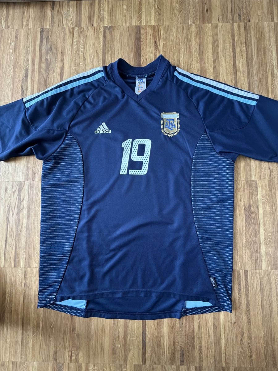 Adidas Canottiere & Pantaloni: Original Crespo Argentinien 2002-04 Trikot M – Usato da Burgdorf venduto da Shirtsy 1
