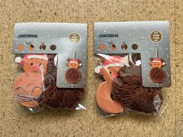 2x Bastelset, DIY Pom Pom Kit für Weihnachten, von Concordia