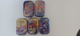 Lot de 5 Mini-tins Pokémon 2019 FR
